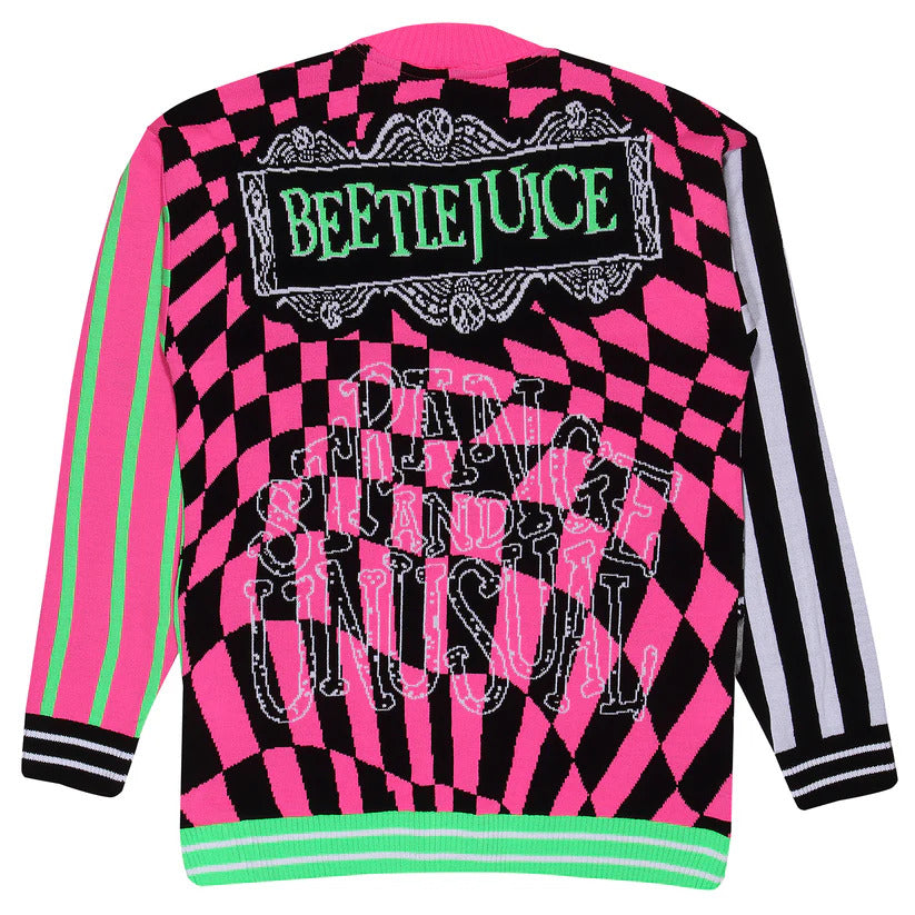 Beetlejuice Showtime Strange And Unusual Knitted Cardigan