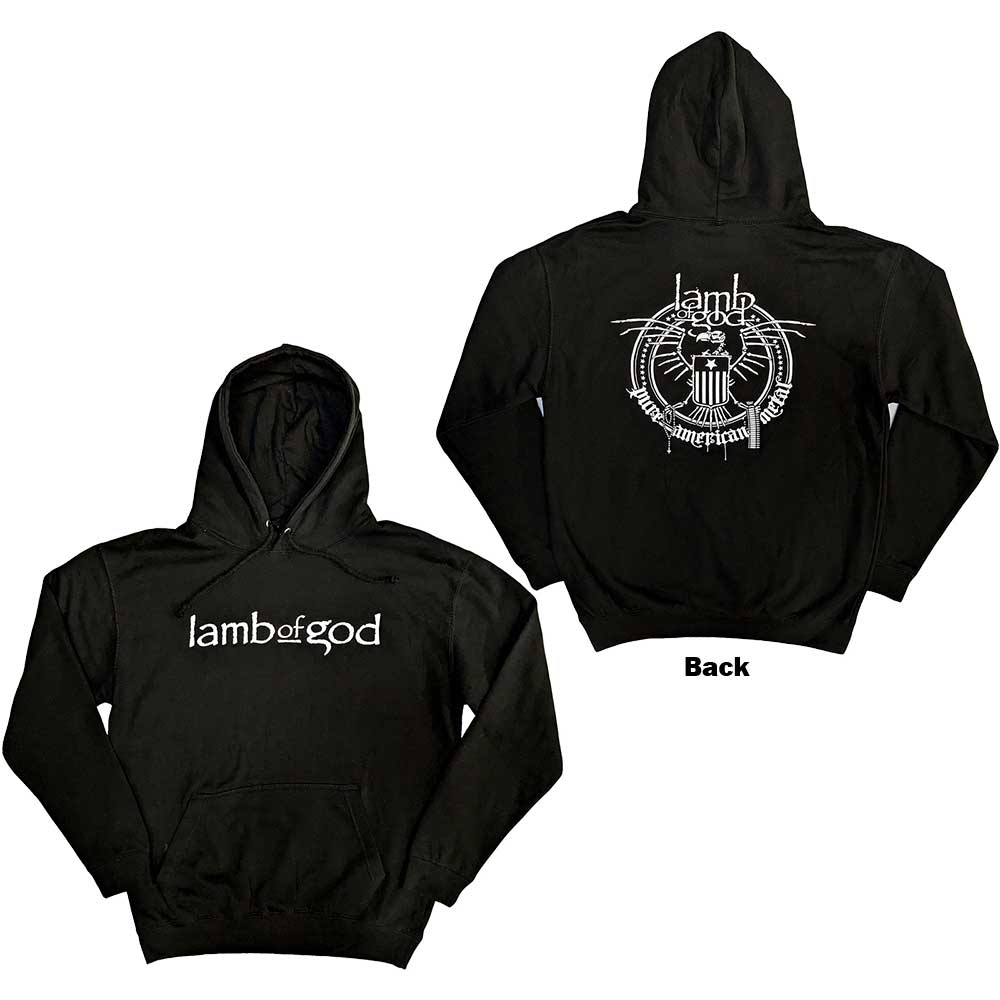 Lamb Of God Skeleton Eagle Hoodie