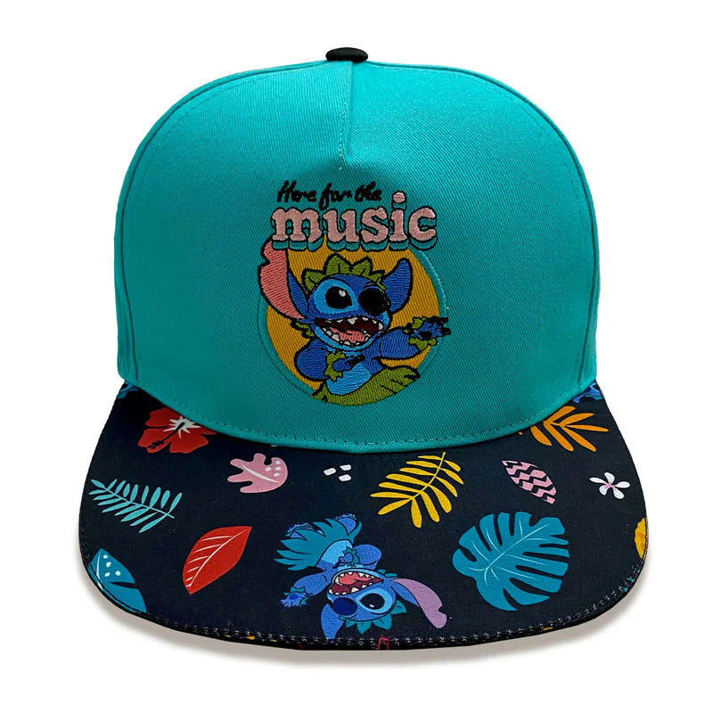 Disney Lilo And Stitch Here For The Music Snapback Baseball Cap
