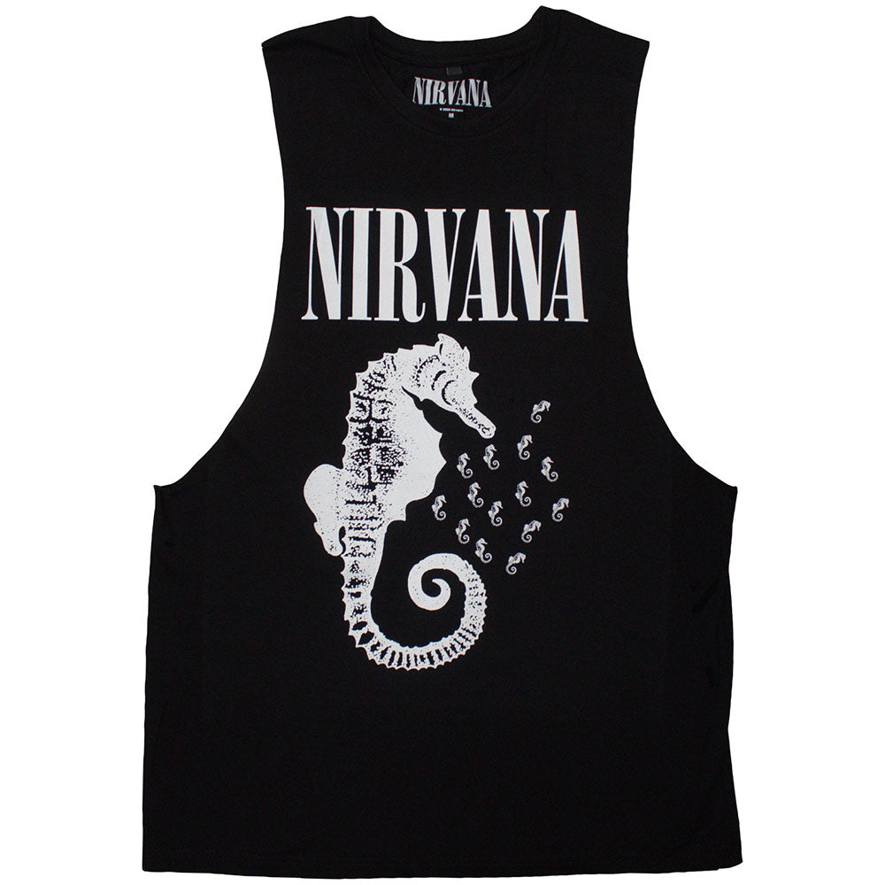 Nirvana Seahorse & Logo Mono Vest