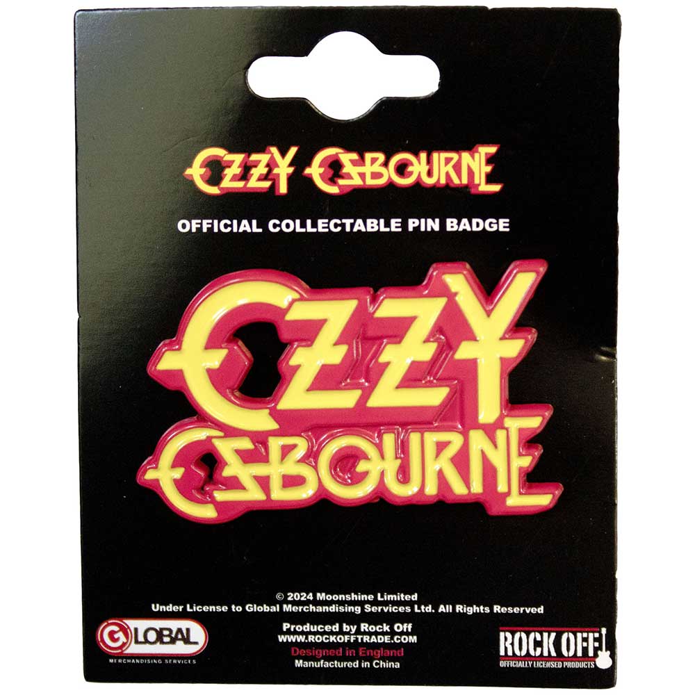 Ozzy Osbourne Stacked Logo Pin