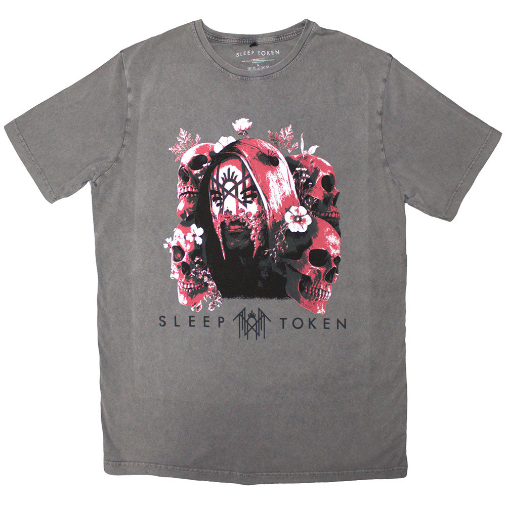 Sleep Token Skulls & Flowers T-Shirt (Wash Collection)