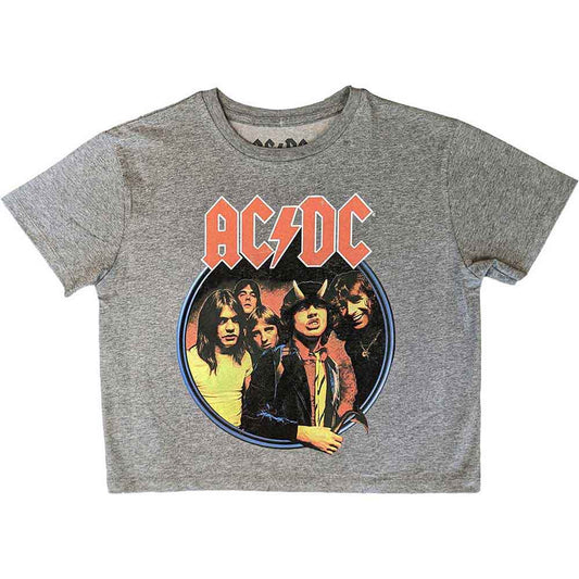 AC/DC Highway To Hell Circle Crop Top