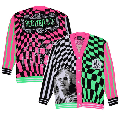 Beetlejuice Showtime Strange And Unusual Knitted Cardigan