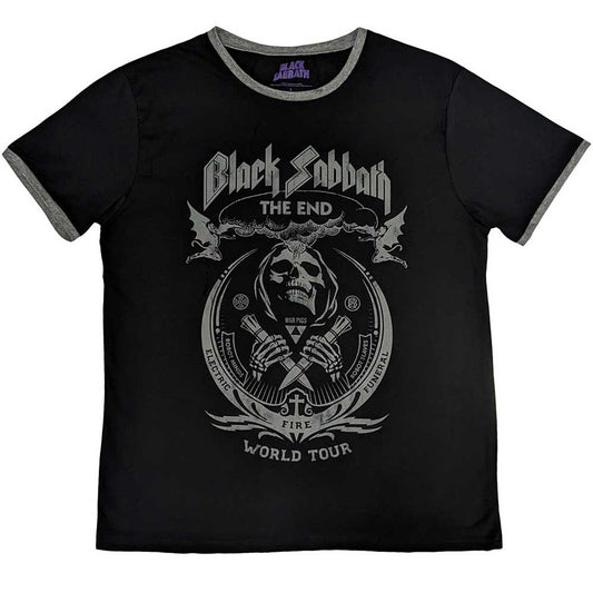 Black Sabbath The End Mushroom Cloud Ringer T-Shirt