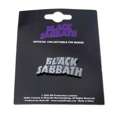 Black Sabbath Wavy Logo Logo Pin