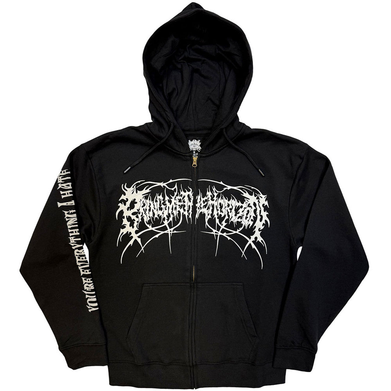 Bring Me The Horizon Metal Logo Genxsis Zip Up Hoodie