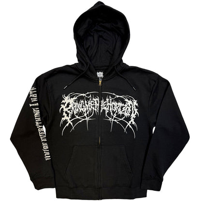 Bring Me The Horizon Metal Logo Genxsis Zip Up Hoodie