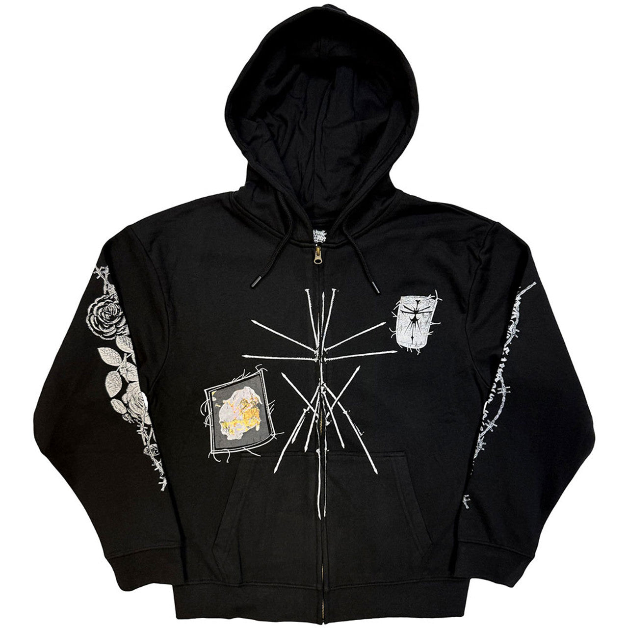 Bring Me The Horizon Nailed Symbol Zip Up Hoodie
