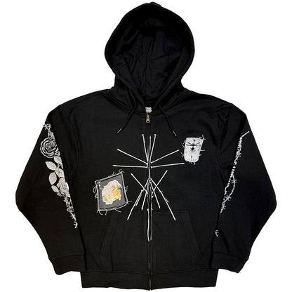 Bring Me The Horizon Nailed Symbol Zip Up Hoodie