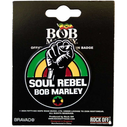 Bob Marley Soul Rebel Pin