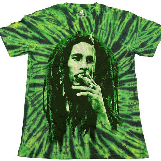 Bob Marley Smoke T-shirt (Green) (Wash Collection)