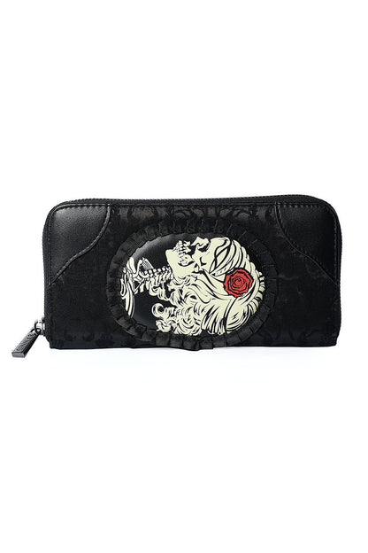 Vine Black Cameo Lady Lace Purse | Banned Apparel