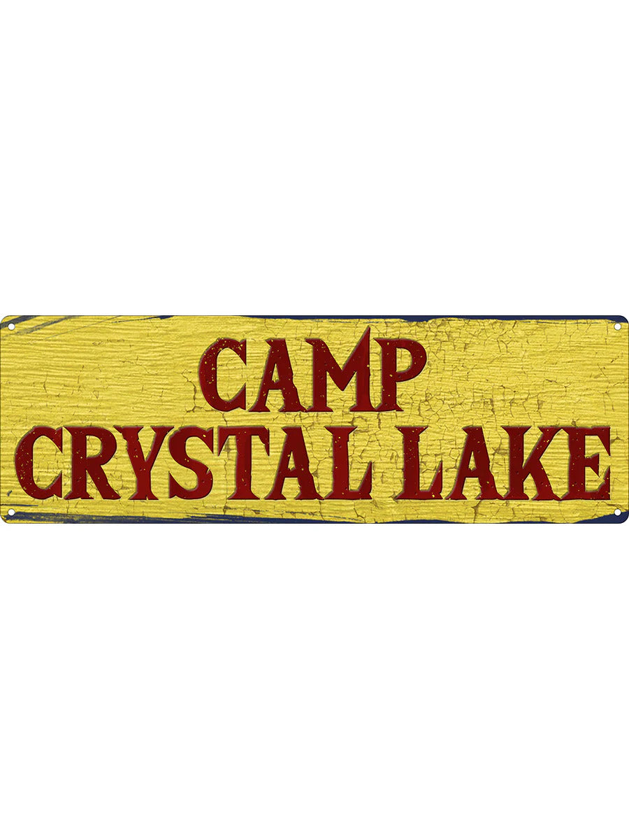 Camp Crystal Lake Slim Tin Sign | Grindstore
