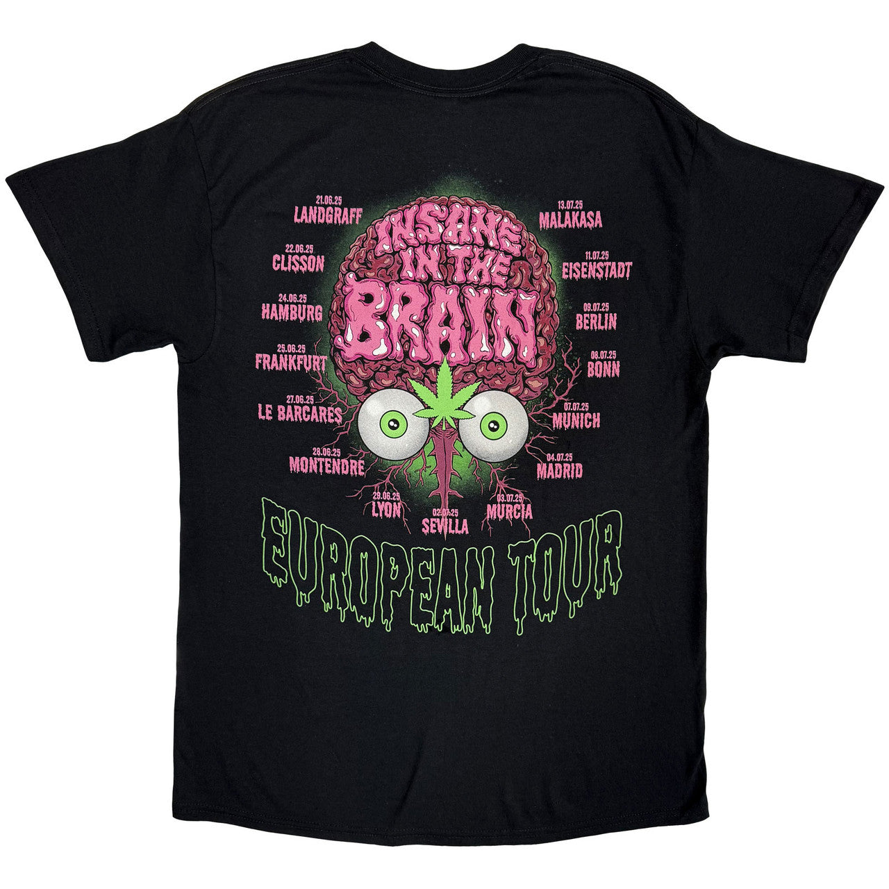 Cypress Hill Insane In The Brain EU Tour '25 T-Shirt