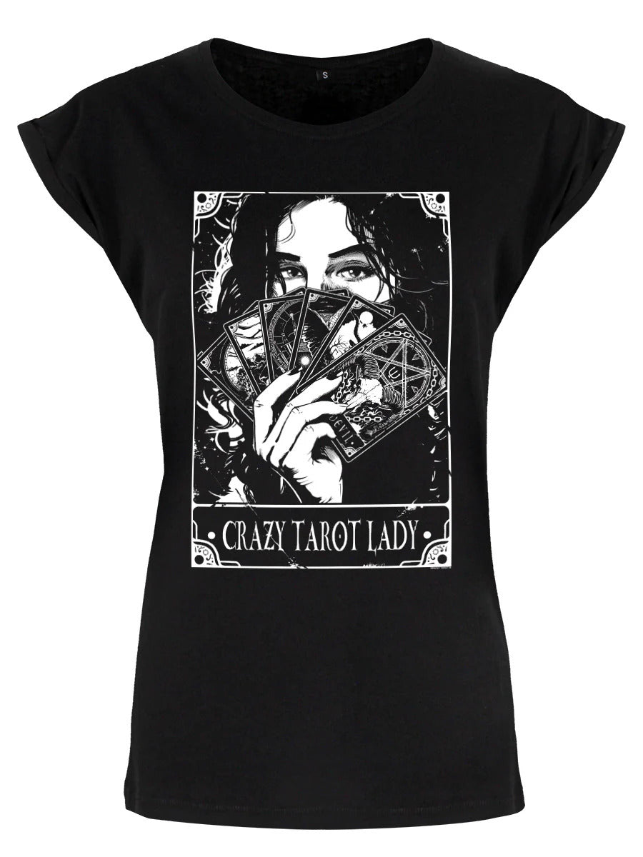 Deadly Tarot - Crazy Tarot Lady Ladies T-Shirt | Grindstore