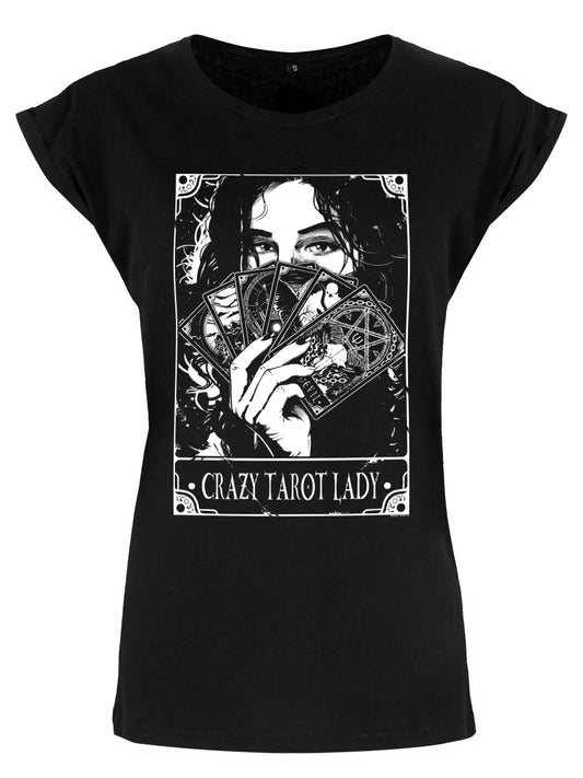Deadly Tarot - Crazy Tarot Lady Ladies T-Shirt | Grindstore