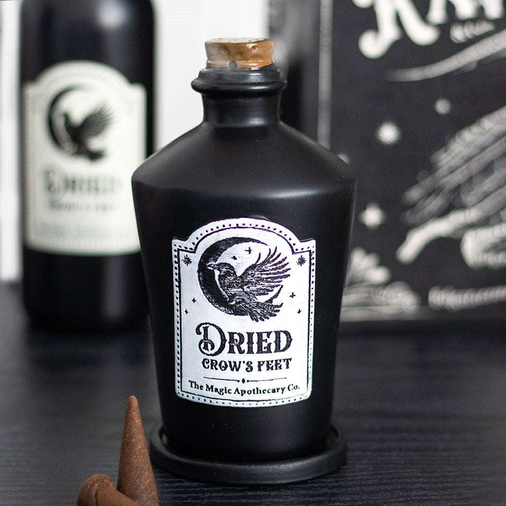 Dried Crow's Feet Incense Cone Holder