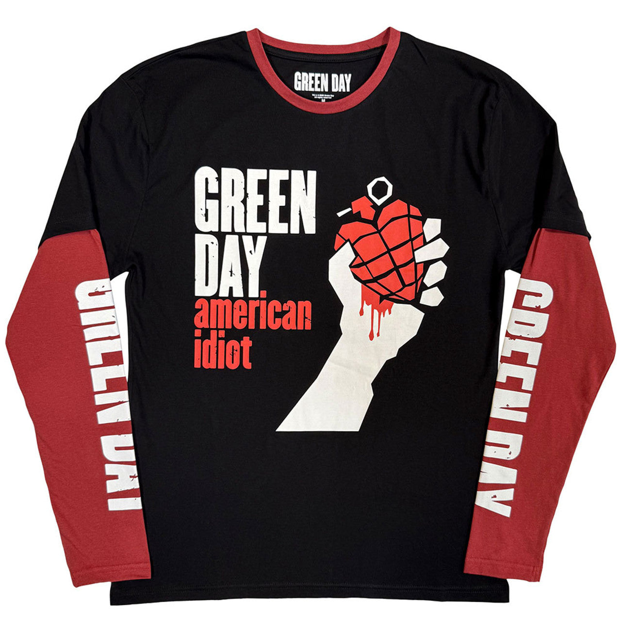 Green Day American Idiot Layered Long Sleeve T-shirt