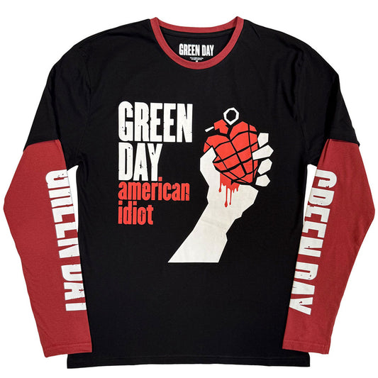 Green Day American Idiot Layered Long Sleeve T-shirt