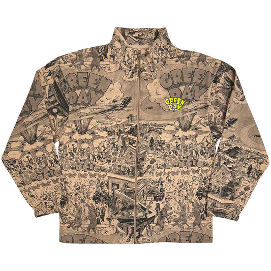 Green Day Dookie All Over Zipped Jacket