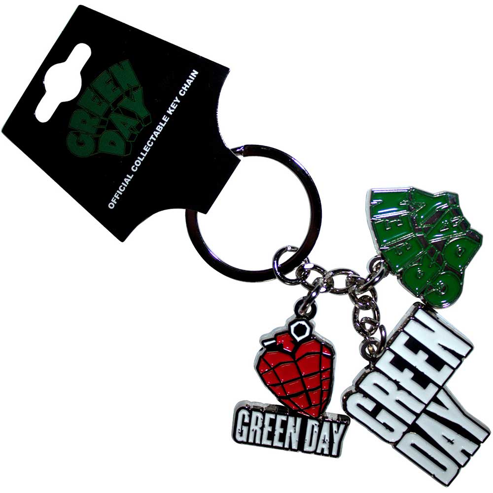 Green Day Logo Charms Keyring