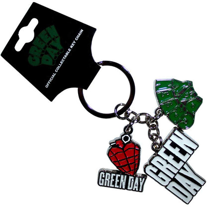 Green Day Logo Charms Keyring