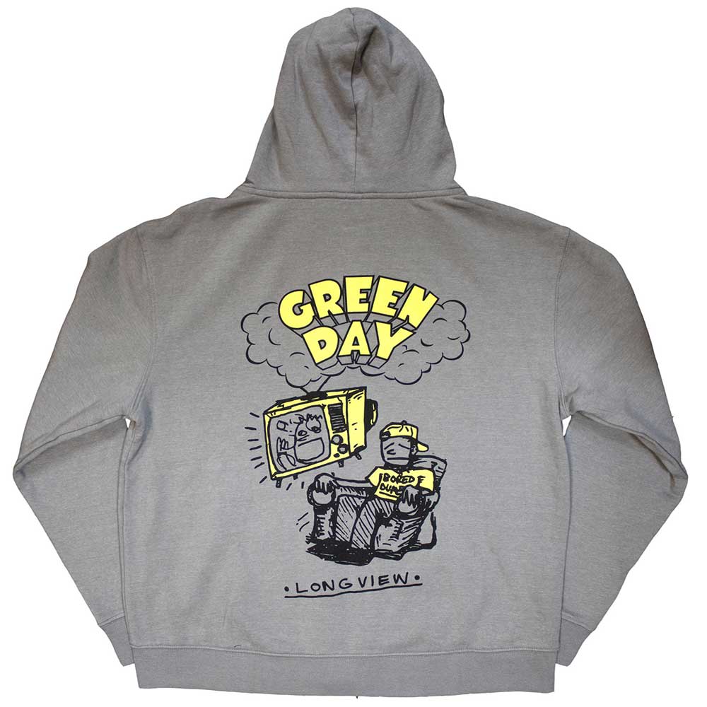 Green Day Longview Doodle Zip Up Hoodie