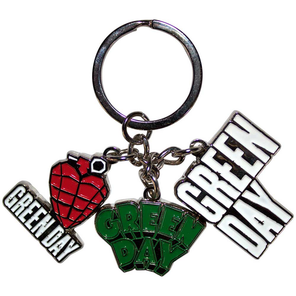 Green Day Logo Charms Keyring