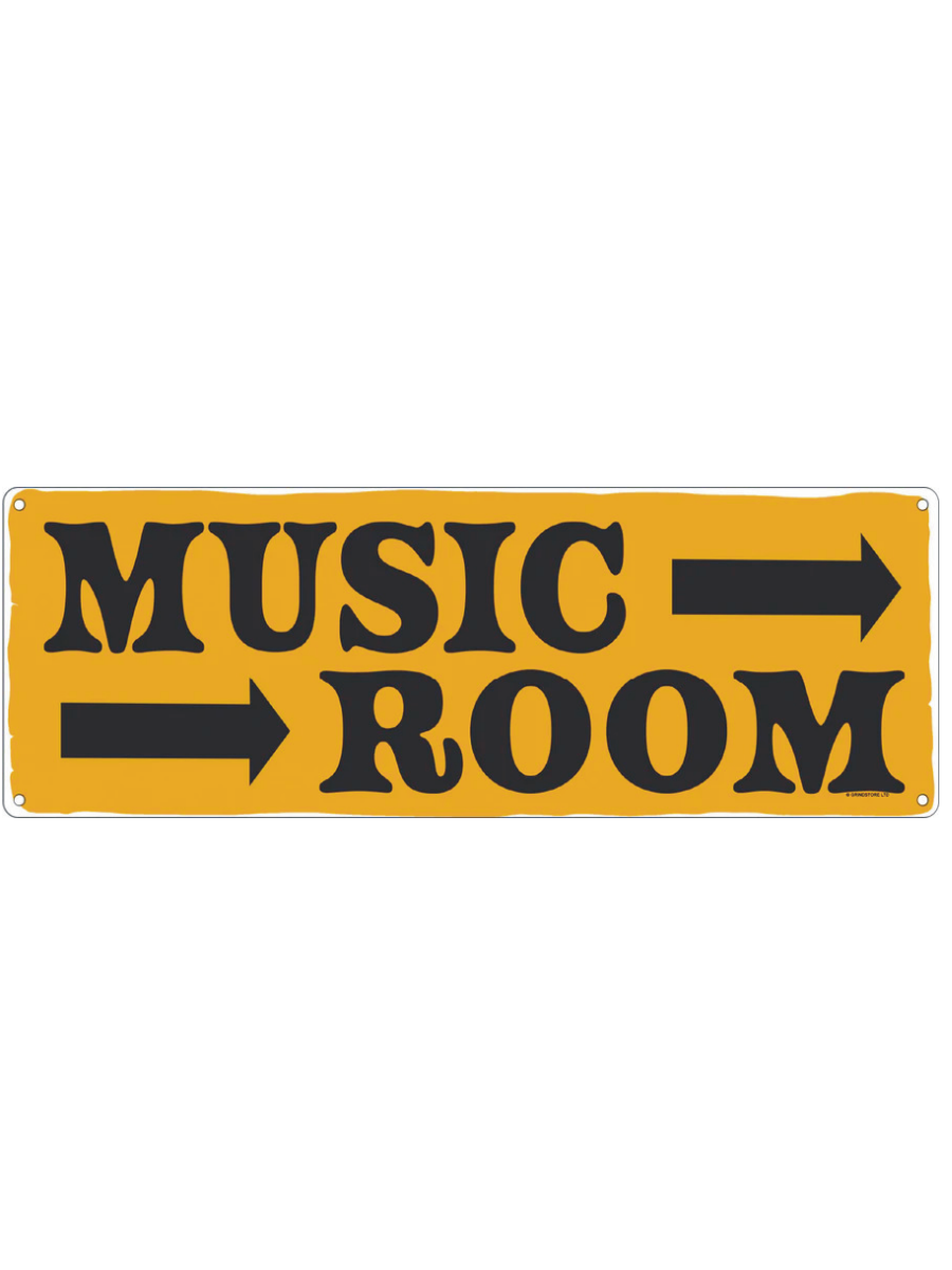 Music Room Slim Tin Sign | Grindstore