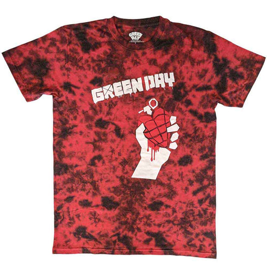 Green Day American Idiot T-shirt (Red) (Wash Collection)