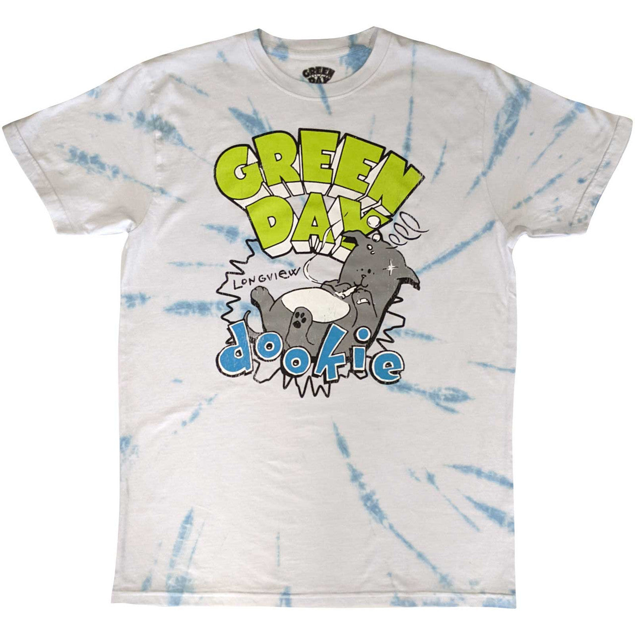 Green Day Dookie Longview T-shirt (White) (Wash Collection)