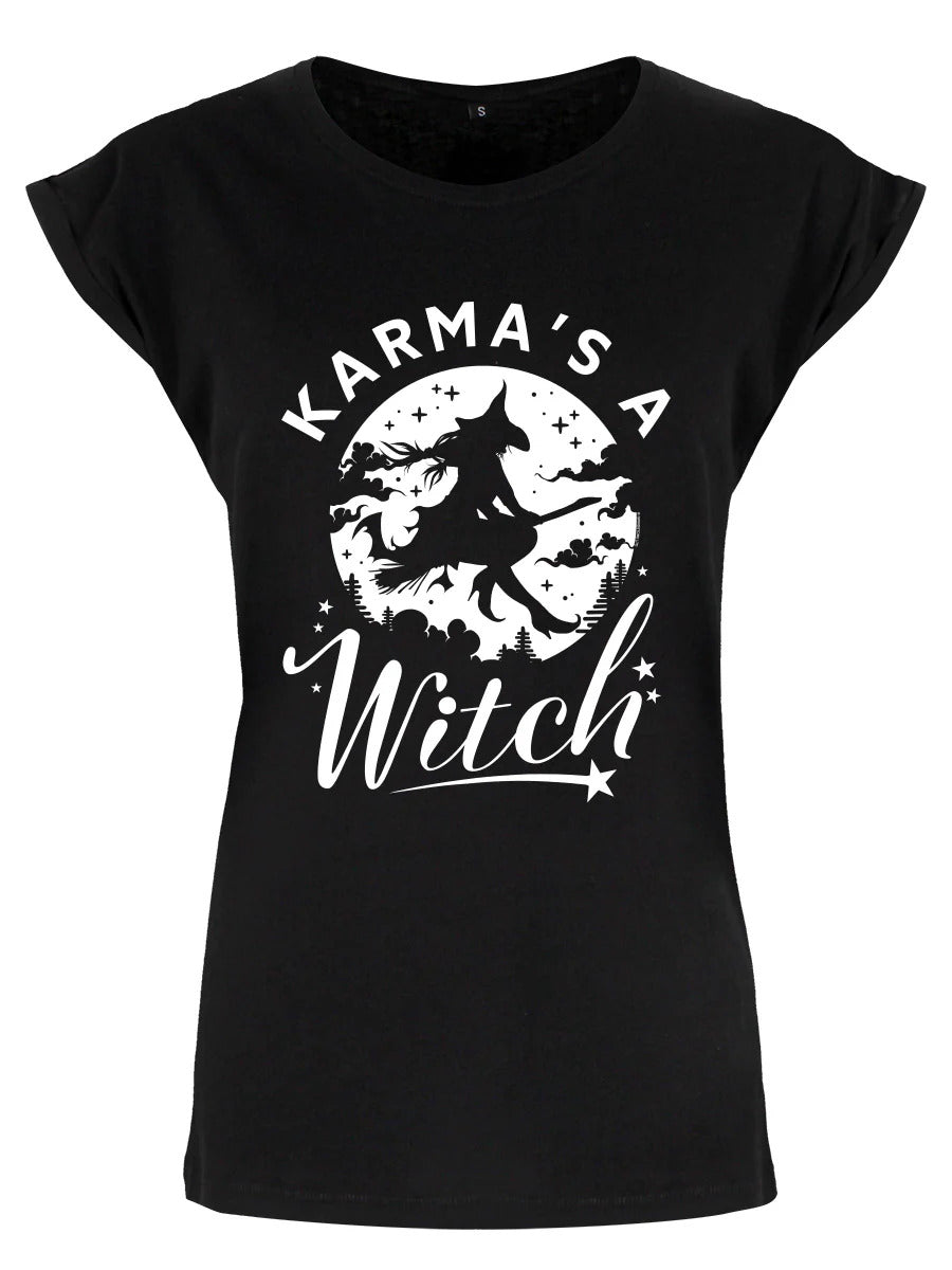 Karma's A Witch Ladies T-Shirt | Grindstore