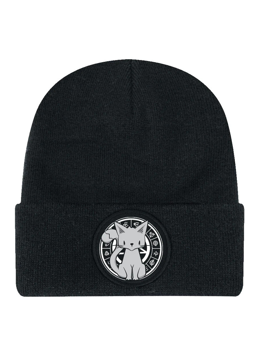 Kitten Of The Night Navy Blue Beanie