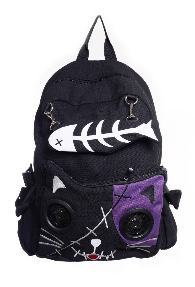 Kitty Speaker Backpack - Banned Apparel Purple