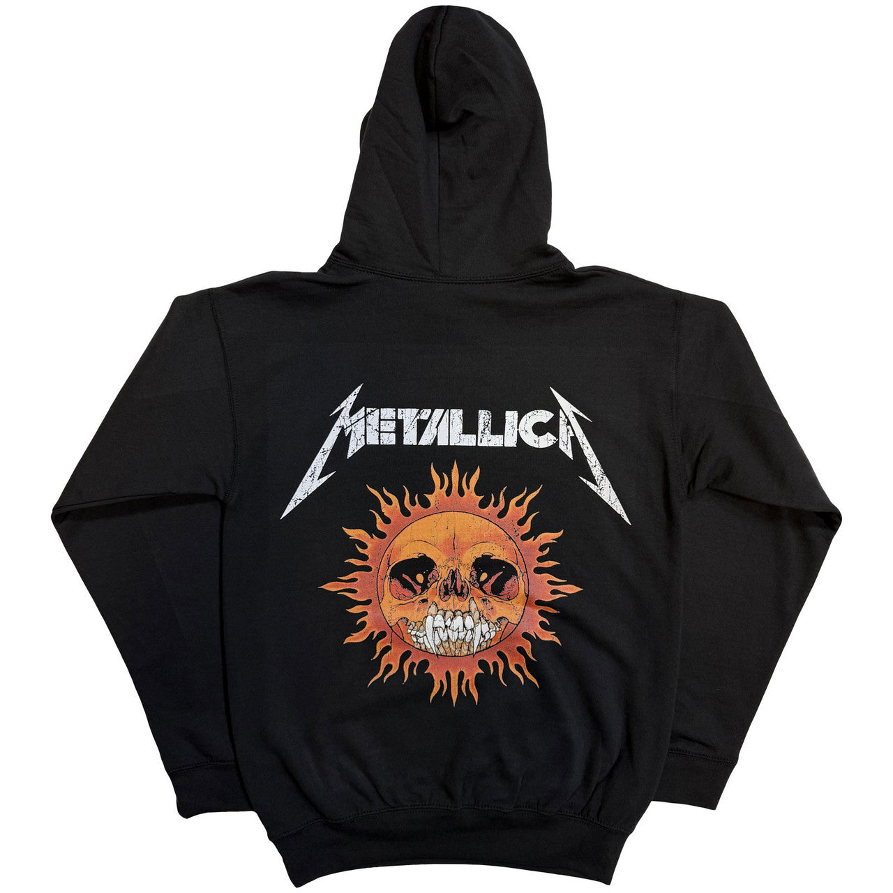 Metallica Worn Pushead Flaming Skull Hoodie