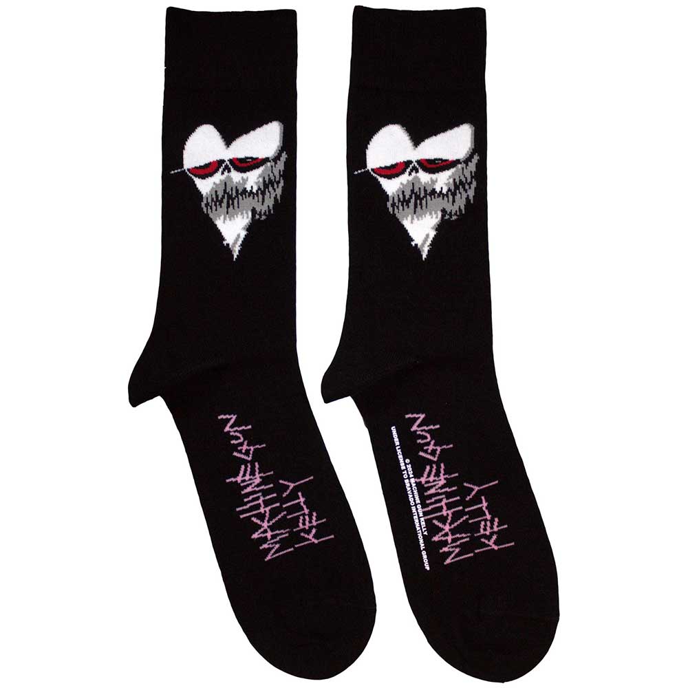 Machine Gun Kelly Heart Face Socks