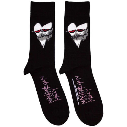 Machine Gun Kelly Heart Face Socks