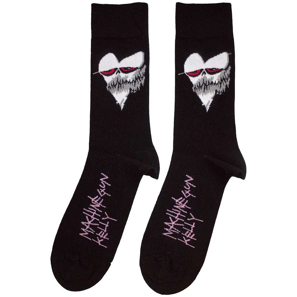 Machine Gun Kelly Heart Face Socks