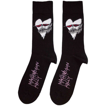 Machine Gun Kelly Heart Face Socks