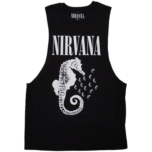 Nirvana Seahorse & Logo Mono Vest