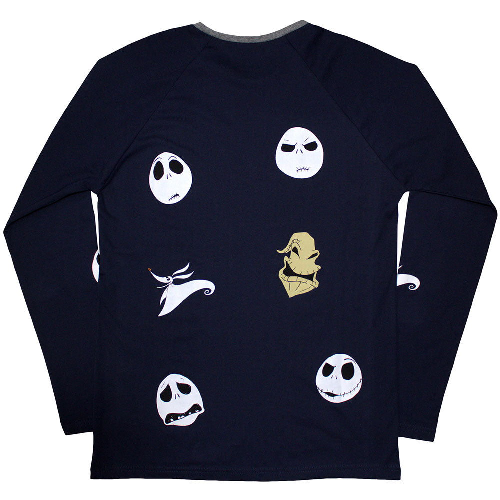 The Nightmare Before Christmas Character Heads Longsleeve T-shirt