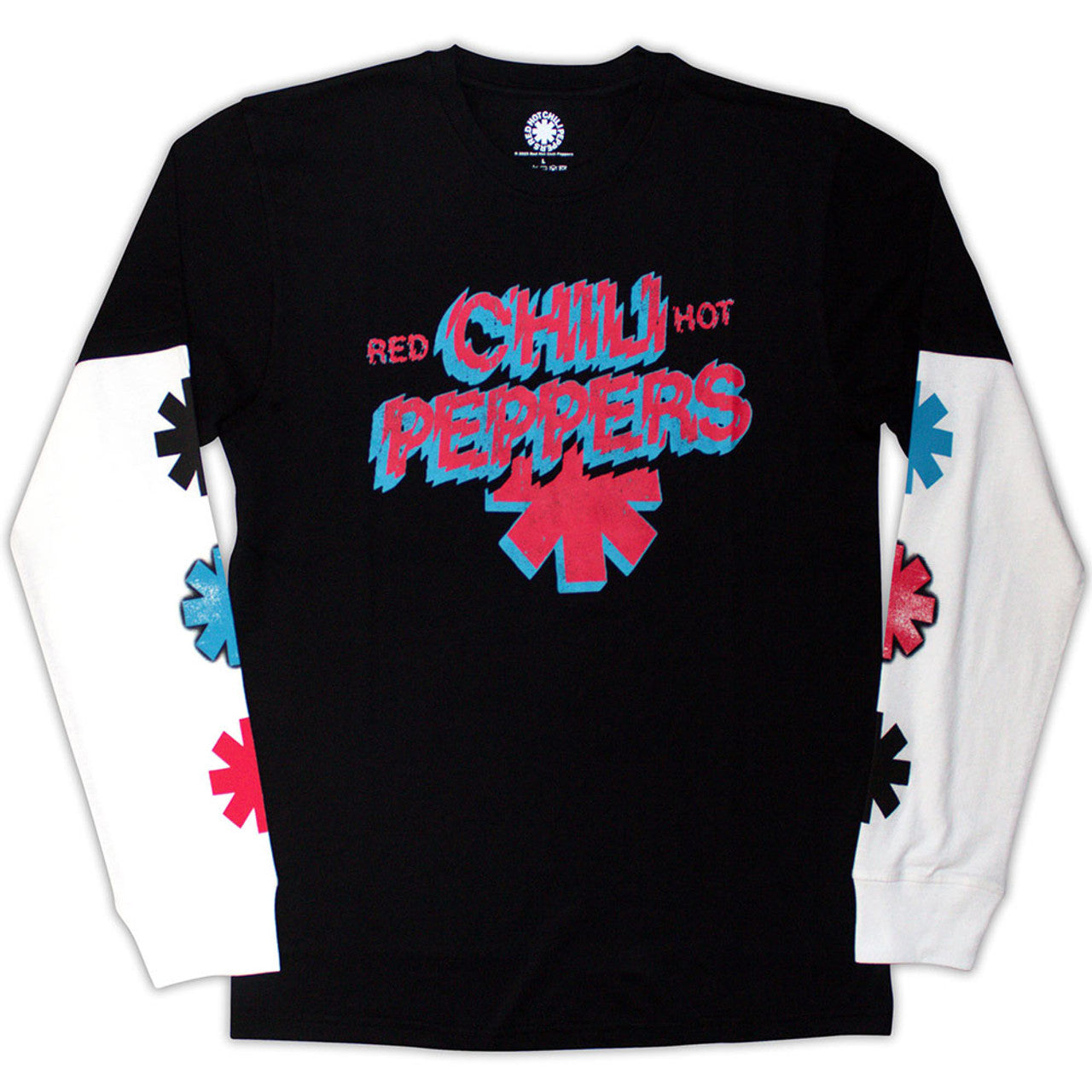 Red Hot Chili Peppers Shock Logo Layered Long Sleeve T-shirt