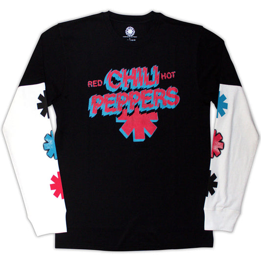 Red Hot Chili Peppers Shock Logo Layered Long Sleeve T-shirt