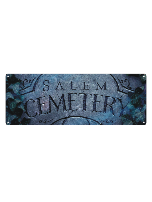 Salem Cemetery Slim Tin Sign | Grindstore