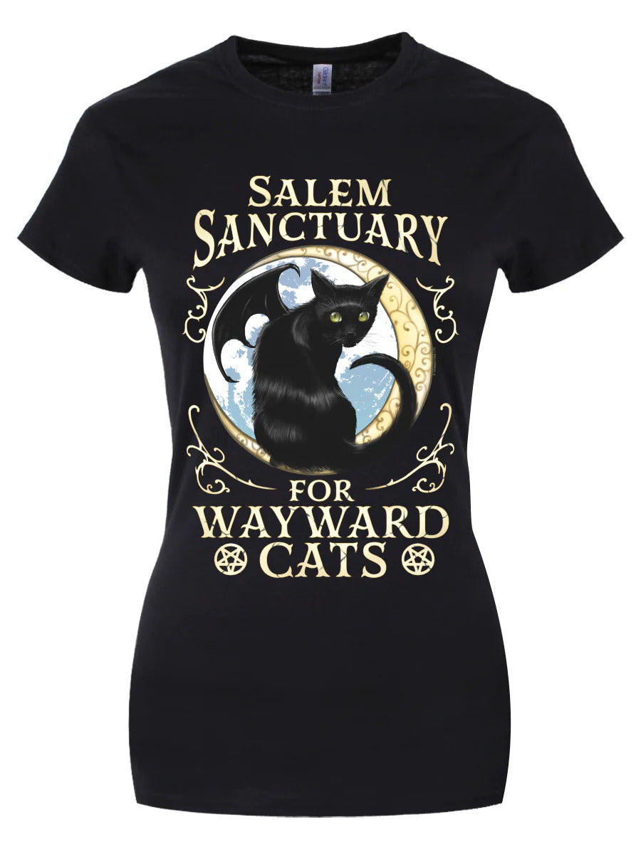 Salem Sanctuary For Wayward Cats Ladies T-Shirt | Grindstore