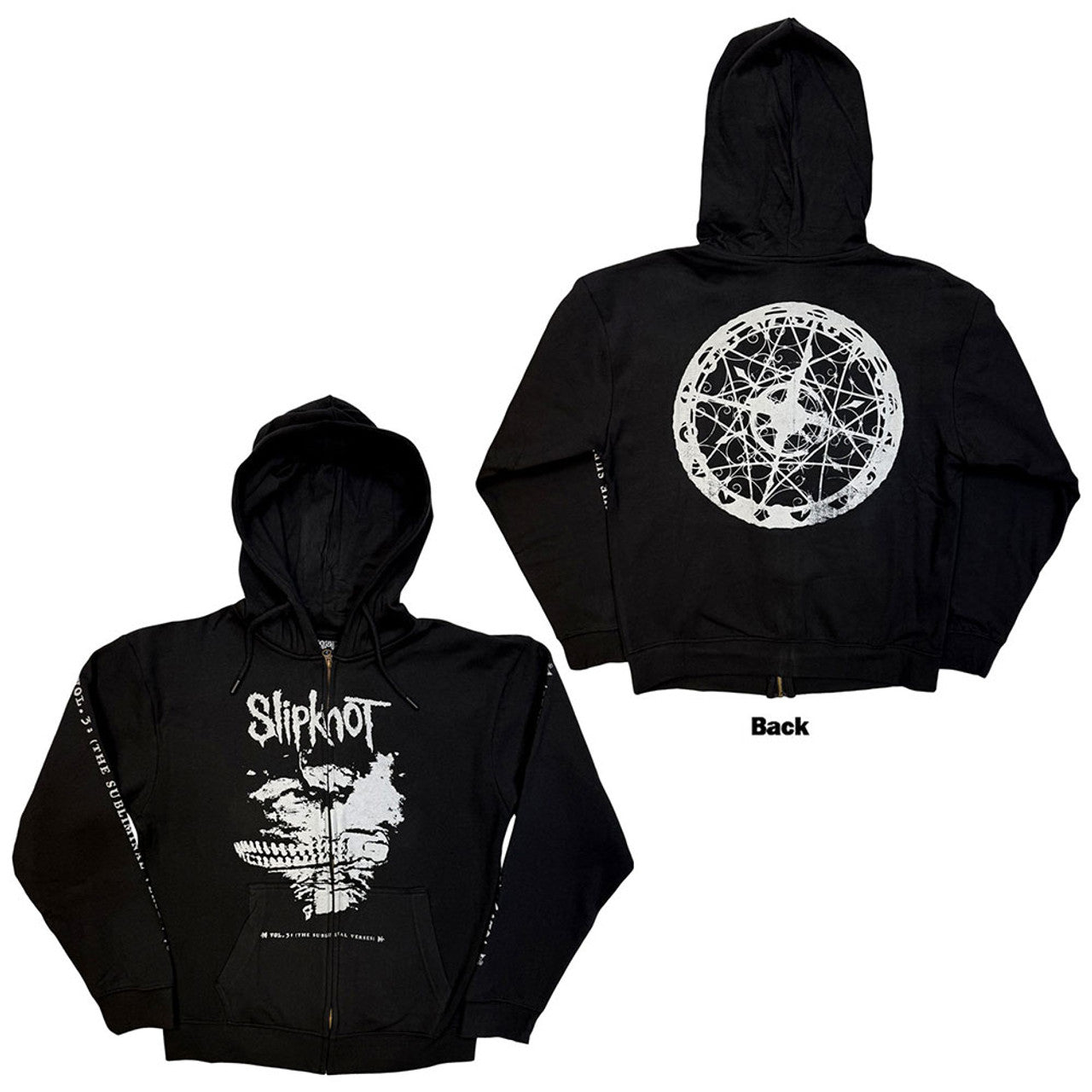 Slipknot Subliminal Verses Zip Up Hoodie