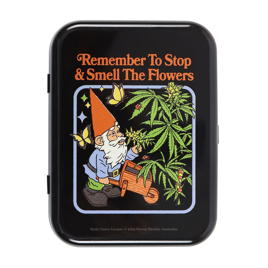 Smell The Flowers Stash Tin by Steven Rhodes