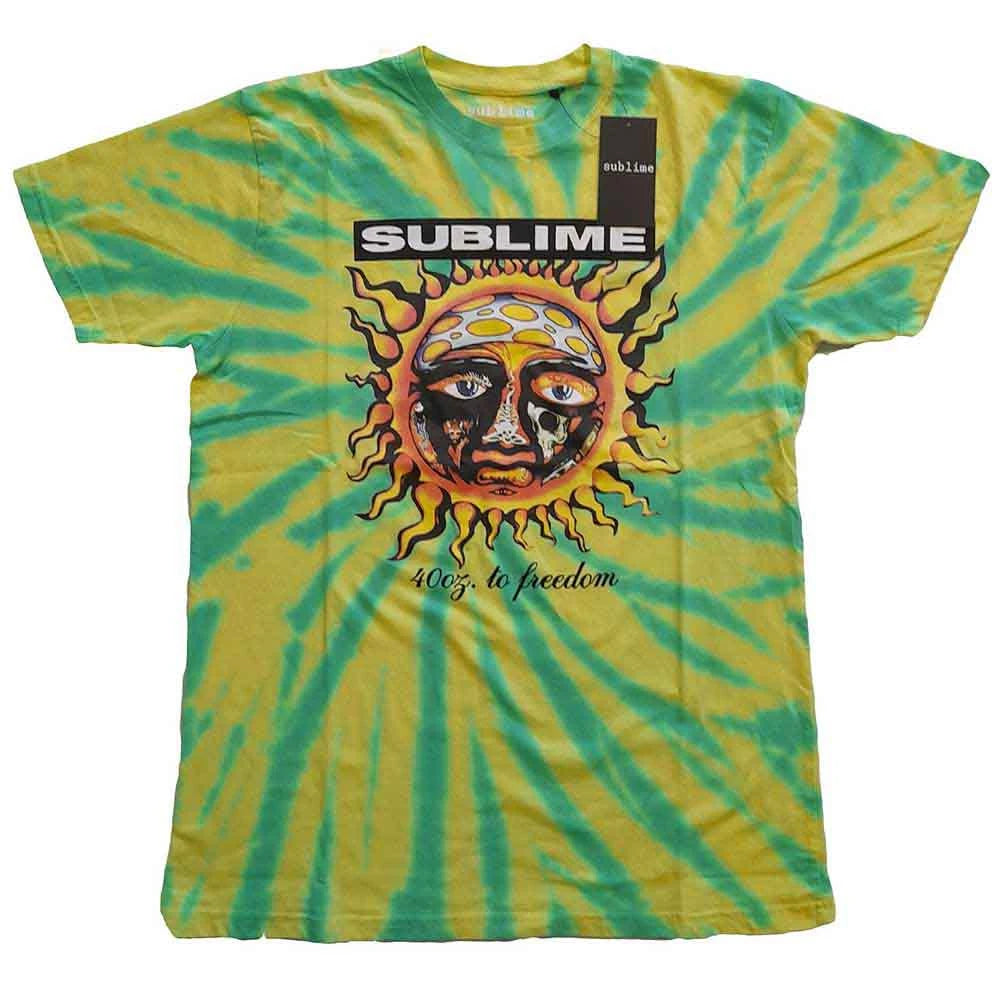Sublime 40oz To Freedom T-shirt (Green) (Wash Collection)