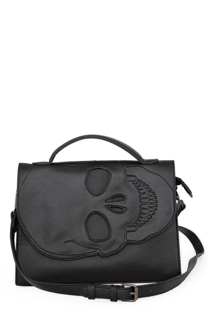 Tenebris Cut Out Skull Shoulder Bag - The Banned Apparel